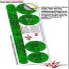 Skin Decal Wrap for Beats EP Folder Doodles Green Headphones NOT Included view 3