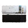 Power4Laptops French Layout Silver Frame Backlit Black Replacement Laptop Keyboard Compatible with HP Envy 15-j000ek view 1