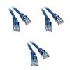 10 FT (3M) Cat5e Networking Ethernet UTP Patch Cable, 350Mhz, (10 Feet/3 Meters) Cat 5e Snagless Molded Boot Cable for PC / Router / PS4 / XBOX / Modem Blue ED740320 (3 Pack) view 1