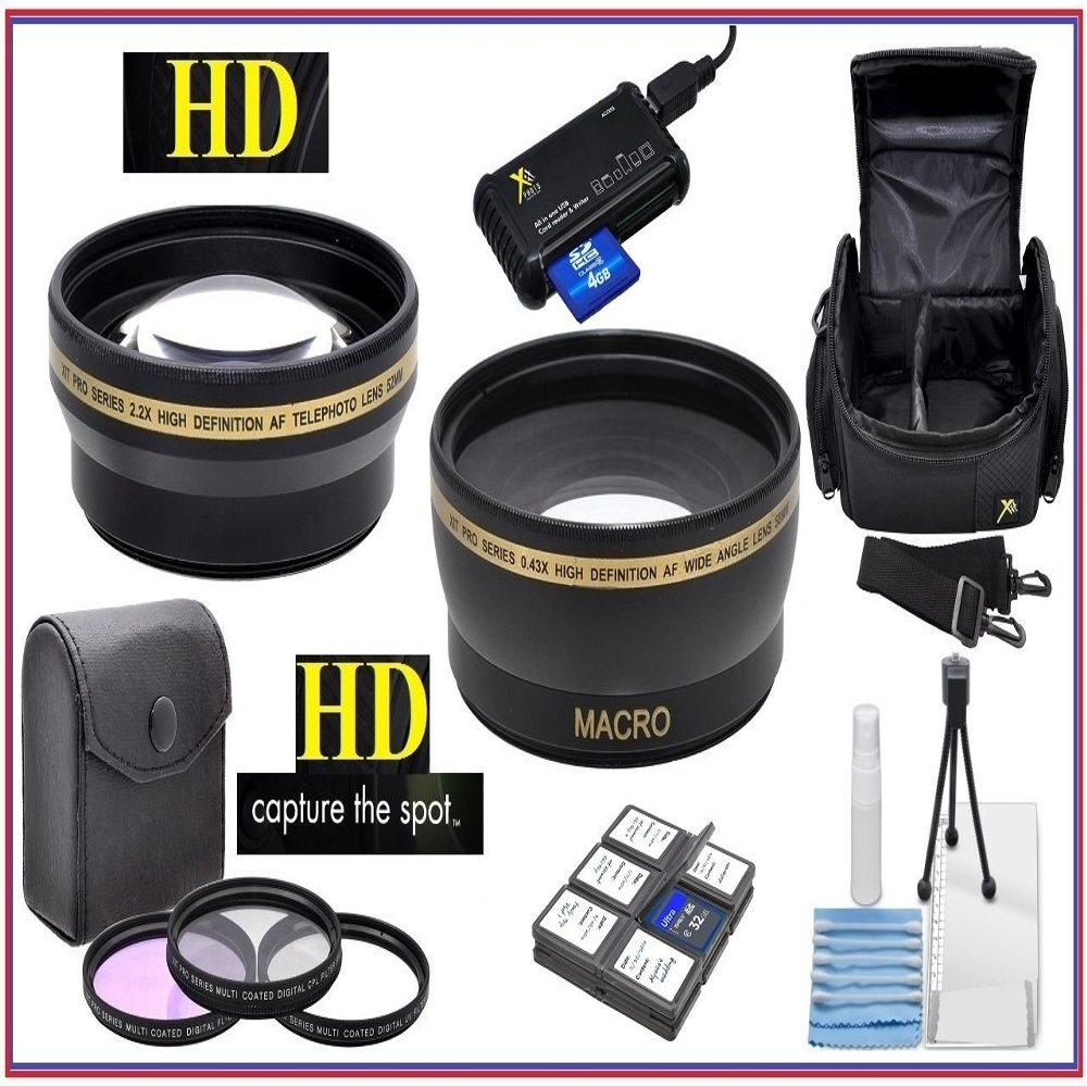 Super Saving Hi Def Lens Filter Accessory Kit Package for Sony FDR-AX53