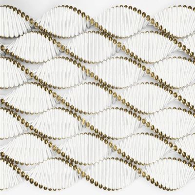 Komar 8-205 Twist Wall Mural, White/Off-White