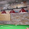 Wellmet Pool Table Lights for 8'/9' Table with 3 Burgundy Metal Shades, 59 Inch Billiard Lamp for Man Cave, Game Room, Kitchen Island Light for Restaurant Or Dining Room view 3