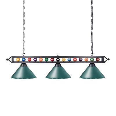 Wellmet 59" Pool Table Light, 3 Lights Hanging Pool Table Lighting Fixture