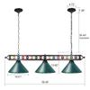 Wellmet 59" Pool Table Light, 3 Lights Hanging Pool Table Lighting Fixture view 4