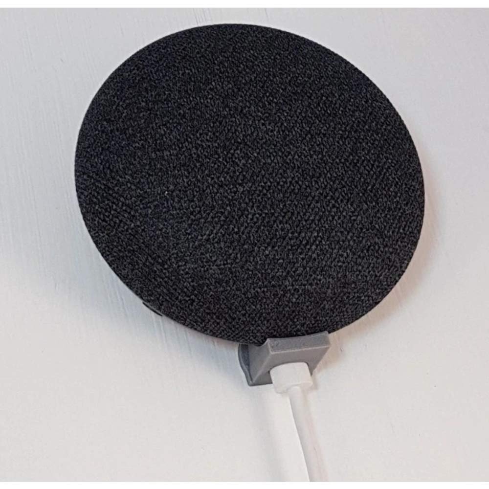 3D Cabin Wall Bracket Compatible With Google Home Mini Hidden - Grey
