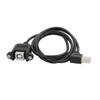 Aexit Right Angle Computer USB 2.0 Type B Male to Female Panel Mount Extension USB Cables Printer Cable view 1