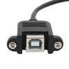 Aexit Right Angle Computer USB 2.0 Type B Male to Female Panel Mount Extension USB Cables Printer Cable view 2