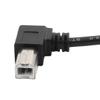 Aexit Right Angle Computer USB 2.0 Type B Male to Female Panel Mount Extension USB Cables Printer Cable view 3