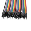 Aexit 2 pcs Cables & Interconnects Female to Male 40P Jumper Wire Cable Pi Pic Breadboard DIY for Cables 20cm Long view 3