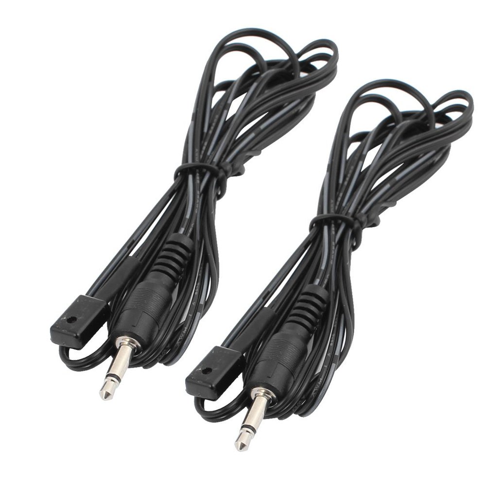 Aexit 2Pcs CHT-F05 Single Head 3.5mm Jack IR Infrared Emitter Extension 1.5m Cable (747fc7787973742132444b740c7ffa64)