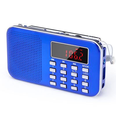 PRUNUS Mini Portable Radio AM FM Pocket Radio with MP3