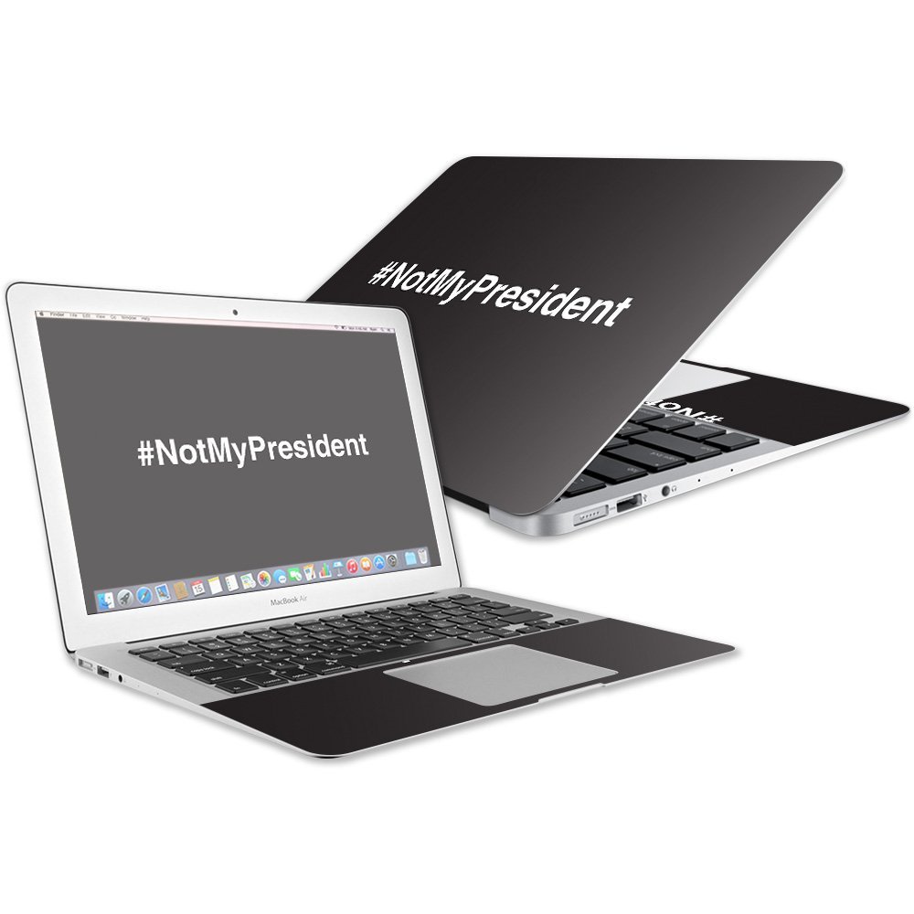 MightySkins Skin Compatible with Apple MacBook Air 13" (2017) - Not My President | Protective, Durable, and Unique Vinyl Decal wrap Cover | Easy to Apply, Remove, and Change Styles | Made in The USA