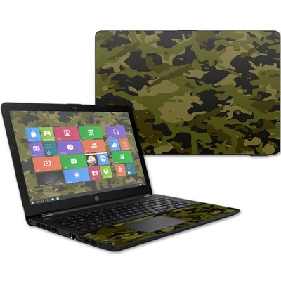 MightySkins Skin Compatible With HP 15t Laptop 15.6" (2017) - Green Camouflage | Protective, Durable, and Unique Vinyl Decal wrap cover | Easy To Apply, Remove, and Change Styles | Made in the USA