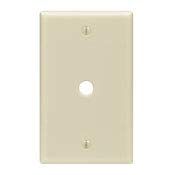 Leviton 1 Gang Plate with .406 Hole Ivory (10/PK)