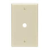 Leviton 1 Gang Plate with .406 Hole Ivory (10/PK)