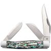Case 07427 TB832018 Bose Premium Stockman Smooth Abalone 154 cm Knife,Green view 1