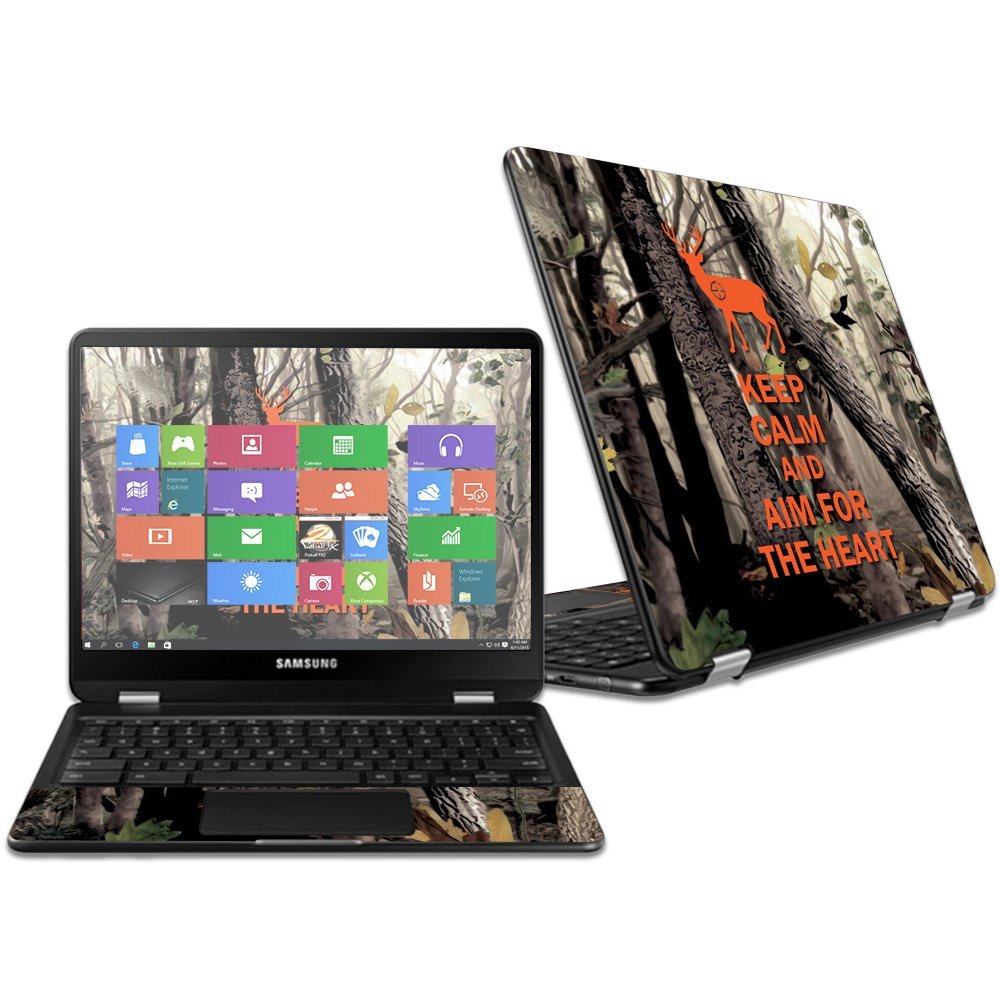 MightySkins Skin Compatible with Samsung Chromebook Pro 12.3" - Deer Hunter | Protective, Durable, and Unique Vinyl Decal wrap Cover | Easy to Apply, Remove, and Change Styles | Made in The USA