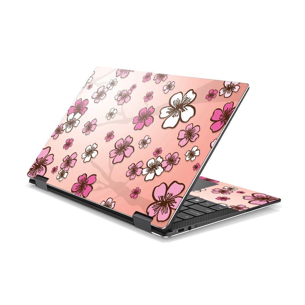 MightySkins Skin Compatible With DELL XPS 13 9365 2-In-1 (2017) - Cherry Blossom | Protective, Durable, and Unique Vinyl Decal wrap cover | Easy To Apply, Remove, and Change Styles | Made in the USA