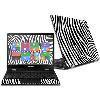 MightySkins Skin Compatible with Samsung Chromebook Pro 12.3" - Black Zebra | Protective, Durable, and Unique Vinyl Decal wrap Cover | Easy to Apply, Remove, and Change Styles | Made in The USA