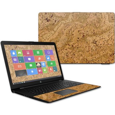 MightySkins Skin Compatible With HP 17t Laptop 17.3" (2017) - Cork | Protective, Durable, and Unique Vinyl Decal wrap cover | Easy To Apply, Remove, and Change Styles | Made in the USA