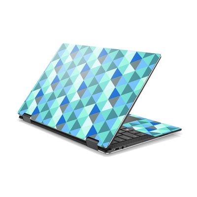 MightySkins Skin Compatible with DELL XPS 13 9365 2-in-1 (2017) - Blue Kaleidoscope | Protective, Durable, and Unique Vinyl Decal wrap Cover | Easy to Apply, Remove | Made in The USA