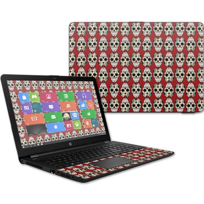 MightySkins Skin Compatible with HP 15t Laptop 15.6" (2017) - Sugar Skull | Protective, Durable, and Unique Vinyl Decal wrap Cover | Easy to Apply, Remove, and Change Styles | Made in The USA
