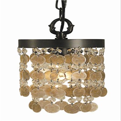 Framburg Lighting 2480 BN Naomi - One Light Pendant, Brushed Nickel Finish
