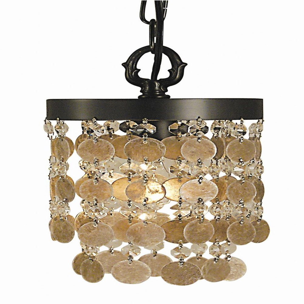 Framburg Lighting 2480 BN Naomi - One Light Pendant, Brushed Nickel Finish