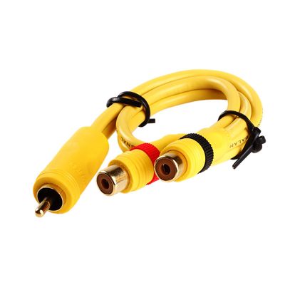 1ft 1' HIGH Performance BLANCED Cable RCA 1 FT Y-Adapter 1 Male to 2 Female