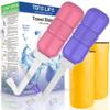 2PCS-Pack Peri Bottle for Postpartum Essentials, Feminine Care 450ml Postpartum Perineal Cleansing 15oz Portable Bidet Travel Bidet with Waterproof Storage Bag (Pink+Blue) view 1