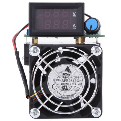 DC 12V Electronic Load Tester, Load Battery Capacity Tester Module, 0-10A 100W Constant Current Discharge Monitor for Power Bank Capacity Testing