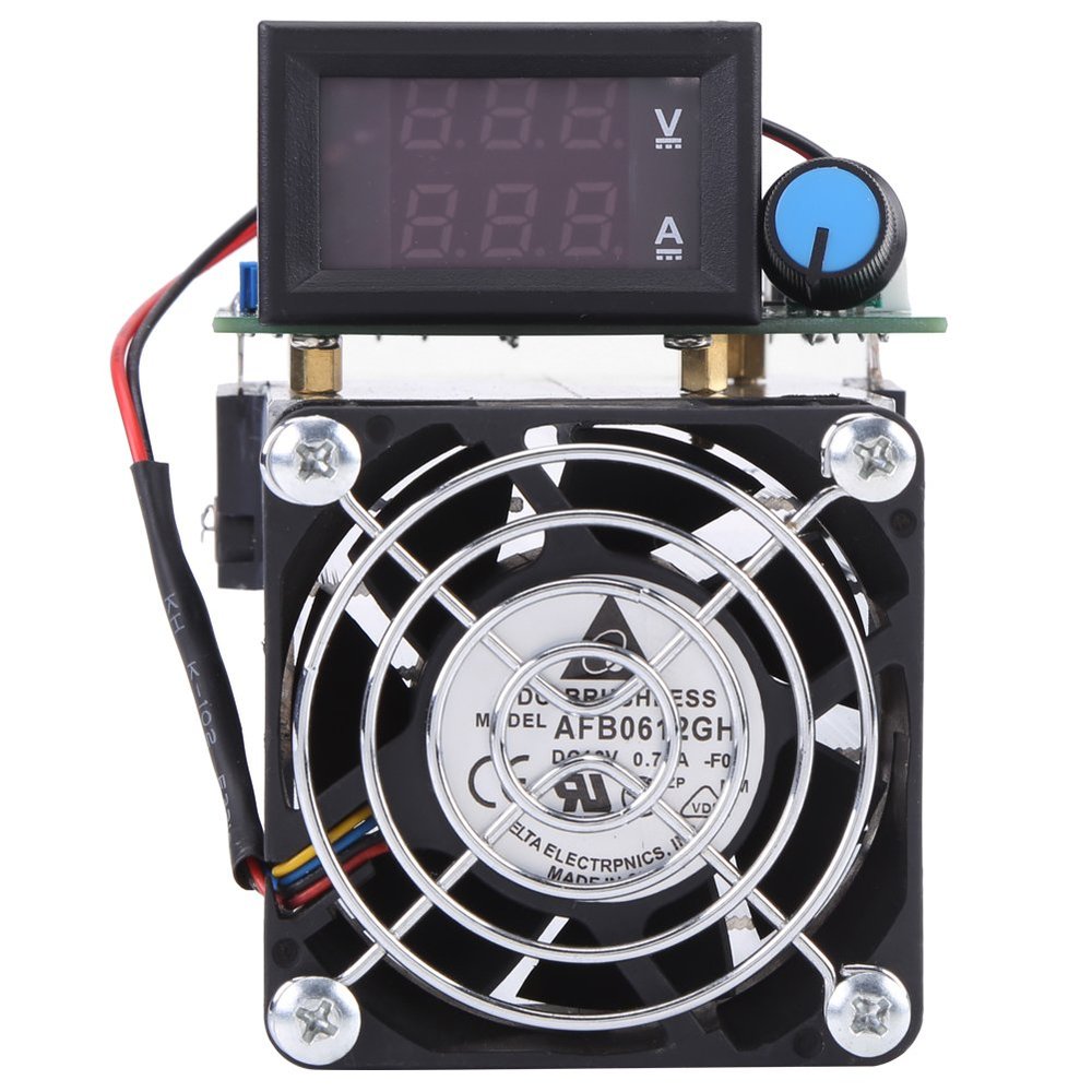 DC 12V Electronic Load Tester, Load Battery Capacity Tester Module, 0-10A 100W Constant Current Discharge Monitor for Power Bank Capacity Testing