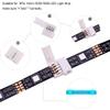 iCreating LED Strip Connectors 4 Pin, RGB LED Light Connectors Kit Includes 5050 LED Connectors L Shape 4Pin 10mm LED Light Strip Connectors for 10mm Wide 4-pin RGB LED Strip Lights view 2