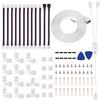 iCreating 5050 4Pin LED Strip Connector Kit 10mm RGB 4 Pin LED Connector Accessories Kit Include L LED Connectors for Strip Lights, 4-pin LED Light Strip Connectors with Wire, LED Extension Cable view 1