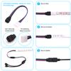 iCreating 5050 4Pin LED Strip Connector Kit 10mm RGB 4 Pin LED Connector Accessories Kit Include L LED Connectors for Strip Lights, 4-pin LED Light Strip Connectors with Wire, LED Extension Cable view 2