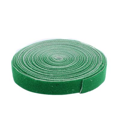 Aexit 2cm Width 5m Long Green Reusable Cable Ties Back To Back Sticky Tape Strip (01dff7df3ab7917da6509b84828f4eb7)