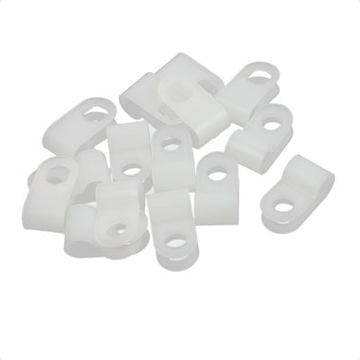 Aexit 15Pcs Nylon R-Type Cable Clamp 3/16" for Wire Hose Tube (dbf6acfd0d89774e488a73754bacf879)
