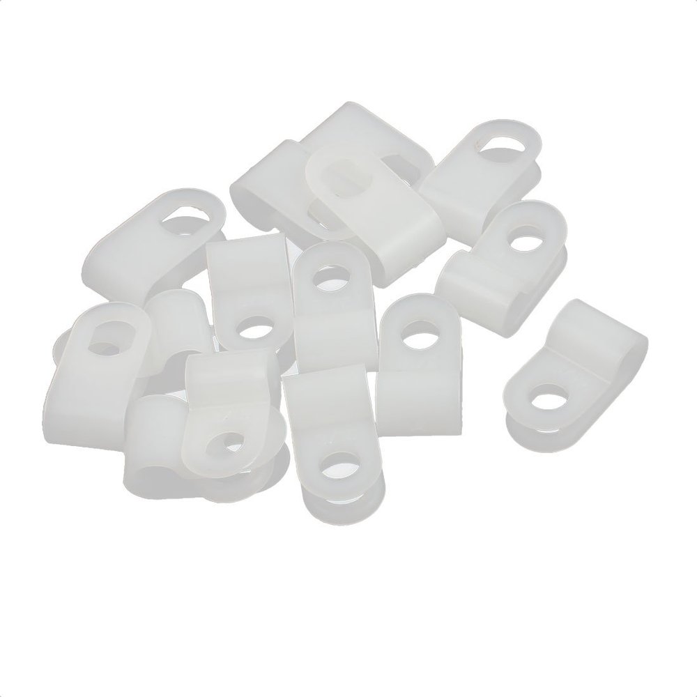 Aexit 15Pcs Nylon R-Type Cable Clamp 3/16" for Wire Hose Tube (dbf6acfd0d89774e488a73754bacf879)
