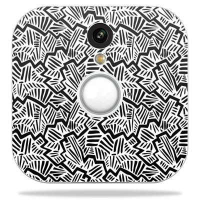 MightySkins Skin Compatible With Blink Home Security Camera - Abstract Black | Protective, Durable, and Unique Vinyl Decal wrap cover | Easy To Apply, Remove, and Change Styles | Made in the USA