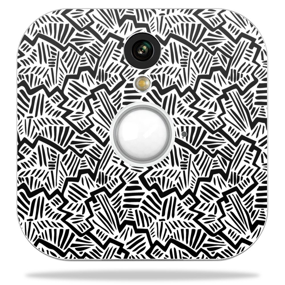 MightySkins Skin Compatible With Blink Home Security Camera - Abstract Black | Protective, Durable, and Unique Vinyl Decal wrap cover | Easy To Apply, Remove, and Change Styles | Made in the USA