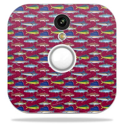 MightySkins Skin Compatible with Blink Home Security Camera - Saltwater Collage | Protective, Durable, and Unique Vinyl Decal wrap Cover | Easy to Apply, Remove, and Change Styles | Made in The USA