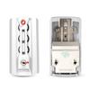 Silver White ABS Password Lock replacement luggage Lock For Suitcase pull rod box trunk suitcase password box Repair for DIY K003# 4 hole Typ (2) view 3