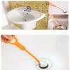 Hair Drain Clog Remover Cleaning Tool and Drain Cleaner for Sink and Bathtub Toilet,Hook Catcher and Auger Plumbing Drain Snake (D shape),Pack of 4 view 2