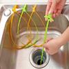 Hair Drain Clog Remover Cleaning Tool and Drain Cleaner for Sink and Bathtub Toilet,Hook Catcher and Auger Plumbing Drain Snake (Smile Face),Pack of 4 view 2
