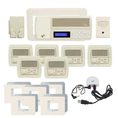 Intrasonic RETRO-MHPACA 5-Room Horizontal Intercom Kit (Almond)