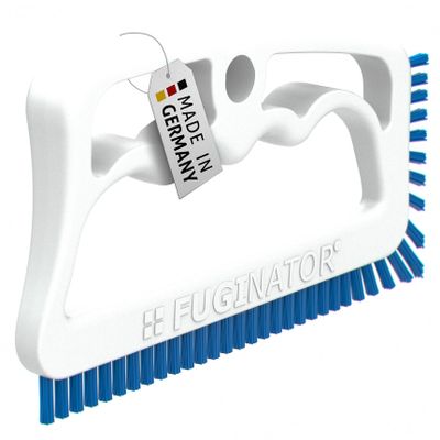 Fuginator Scrub Brush for Tile and Grout: Stiff Nylon Bristle Scrubbing Brush - Bathtub and Shower Scrubber for Floor Joints and Tile Seams - Cleaning Brushes and Supplies for Bathroom and Kitchen