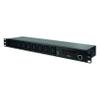 LogiLink Professional PDU8P01 Hochwertige IP 19" Steckdosenleiste 8-Fach mit Schalt-, Mess/Warnfunktion, Temperatur und Feuchtigkeitssensor Schwarz view 2