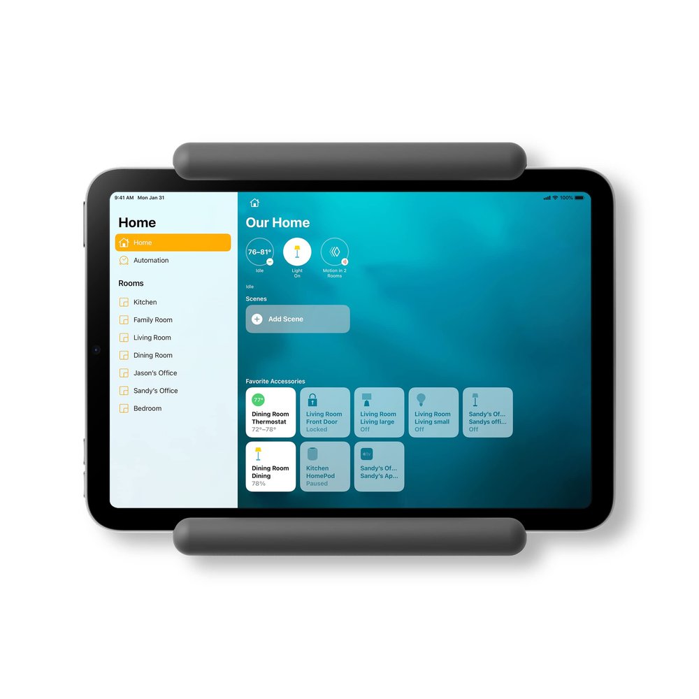 elago Home Hub Mount [DGY] - [iPad Wall Mount][Homekit Mount][Easy Installation][Scratch-Free][Cable Management Included] - for Mini, Air, Pro