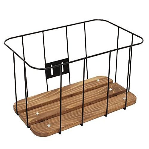 Showa Industries DEEP-02A Wood Wire Rack, Deep Type, BK, Black