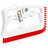 FUGINATOR Grout Brush White/Red - Ergonomic Heavy Duty Cleaning Brush for Bathroom, Shower & Kitchen - Deep Detail Scrubber for Wall & Floor Tiles, Crevices & Tight Spaces - Made in Germany view 1